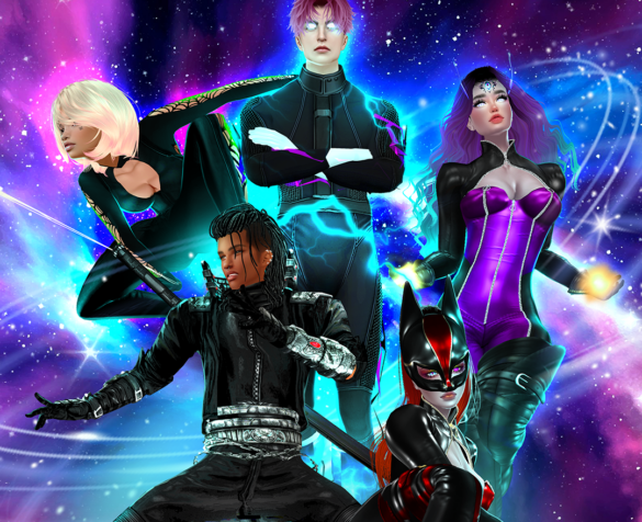 mythical multiverse creator contest image of made-up superheroes