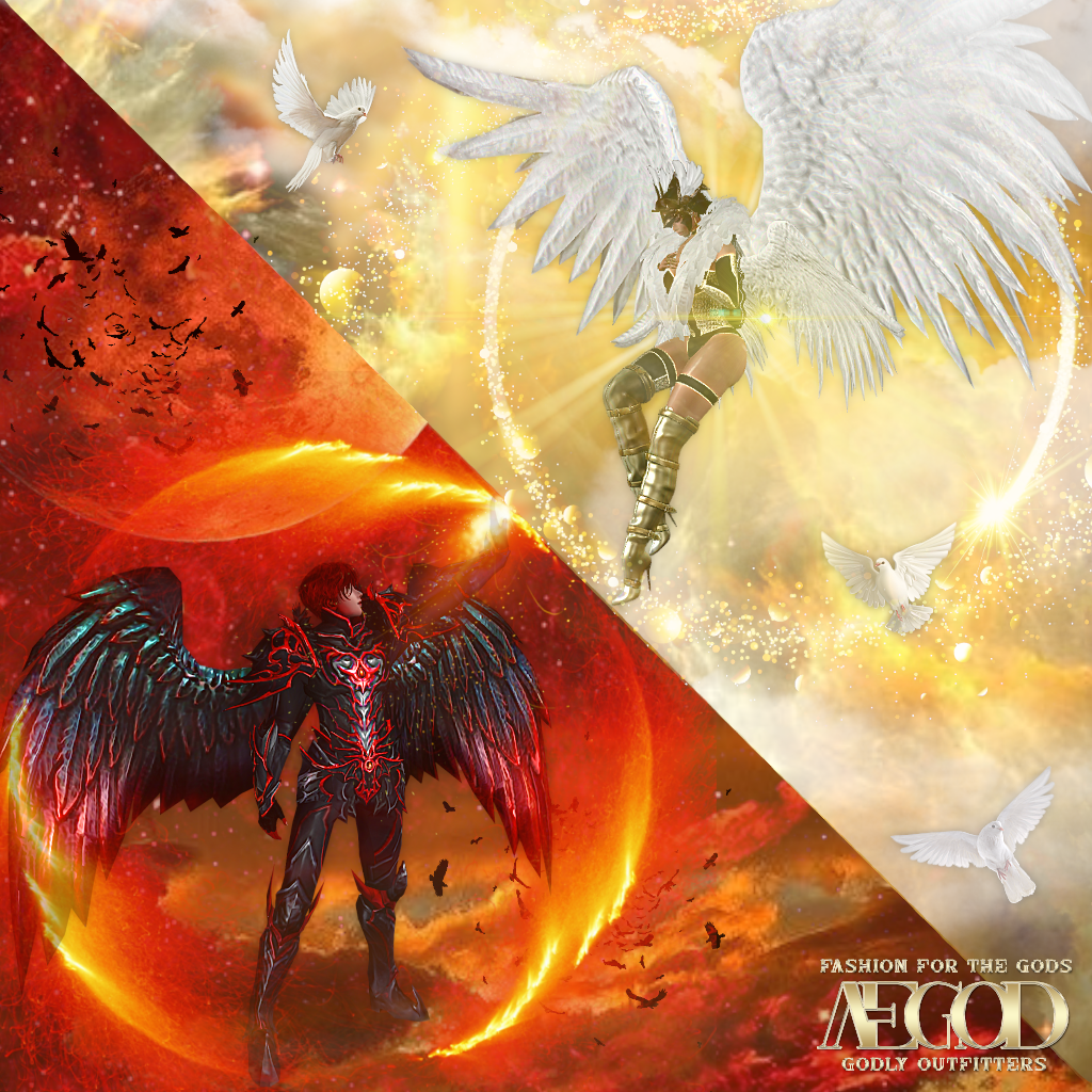 light vs dark mythical multiverse creator, aegod