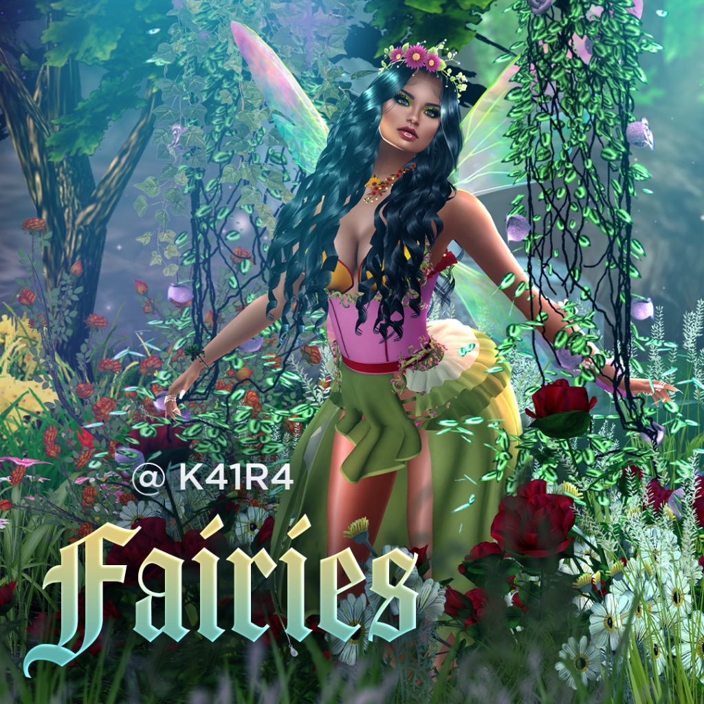 Female avatar dressed as a fairy